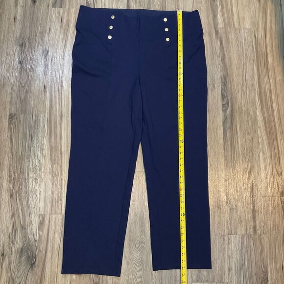 Nygard‎ Slims Trousers Dress Pants Pull On Sailor Women’s Stretch Blue Size 3X - Picture 6 of 6
